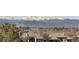 Stunning mountain views behind rooftops, framed with greenery in this picturesque residential landscape at 2525 S Dayton Way # 1514, Denver, CO 80231