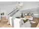 Living room with neutral colors, light wood floors and staircase to the second level at 1406 Pika Rd, Boulder, CO 80302