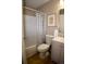 Well-lit bathroom with shower and tub combination, a vanity, and modern fixtures at 19803 Victorian Way, Parker, CO 80138