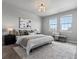 Relaxing bedroom with plush carpet, neutral color scheme and large windows offering natural light at 5399 Valentia St, Denver, CO 80238