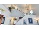Bright living room featuring soaring ceilings, stylish wall decor, and an open, airy ambiance at 10554 Tracewood Cir, Highlands Ranch, CO 80130