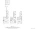 Detailed floor plan showcasing the layout of the kitchen, dining area, and living room at 1439 Garfield St, Denver, CO 80206