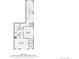 Detailed floor plan showcasing the layout of the bedrooms, bathrooms, and hallways in a 1551 sq ft home at 1439 Garfield St, Denver, CO 80206