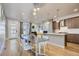 Open floor plan with living room, kitchen and dining room and plenty of natural light at 1439 Garfield St, Denver, CO 80206