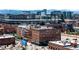Aerial view showcasing the baseball stadium in the city skyline at 2261 Blake St # 2G, Denver, CO 80205