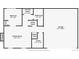 Basement layout with a Gathering room, bedroom, laundry room, bathroom, utility closet and garage at 11182 W 103Rd Cir, Broomfield, CO 80021