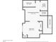 Second floor floorplan displaying an entertainment room, bedroom, bathroom and utility closet at 2754 W 69Th Ave, Denver, CO 80221