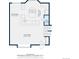 Second floor plan featuring a kitchen, a dining area and a spacious living room at 8120 S Jay Dr, Littleton, CO 80128