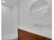 Modern bathroom with a walk-in shower and a stylish vanity provides a clean and bright space at 1894 S Marshall Cir, Lakewood, CO 80232