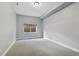 Carpeted bedroom with one window has a neutral palette offering a flexible living space at 20413 Bald Mountain Ct, Monument, CO 80132