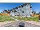 The fenced backyard is complete with a fire pit and stepping stone path at 434 W 128Th Dr, Westminster, CO 80234
