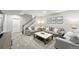 Finished basement with plush carpeting, neutral walls, a large TV, and comfortable seating at 1101 E Witherspoon Dr, Elizabeth, CO 80107