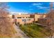 Aerial perspective of Denver Center featuring well-kept green lawn with mature landscaping at 1652 N Lafayette St # 1, Denver, CO 80218