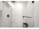 Contemporary shower with sleek glass enclosure, rainfall showerhead, and bench seating at 1925 W 32Nd Ave # 502, Denver, CO 80211