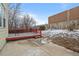 Backyard with deck and small lawn area at 10463 Adams St, Northglenn, CO 80233