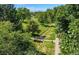 Scenic community landscape featuring a charming walking bridge surrounded by lush greenery and a meandering stream at 4780 W 102Nd Pl, Westminster, CO 80031