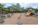 Neighborhood playground with stepping stones offers a secure and enjoyable recreational space for children in the community at 4780 W 102Nd Pl, Westminster, CO 80031
