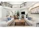 Spacious living room featuring a fireplace, ample seating, hardwood floors, and large windows for natural light at 10914 Remmick Ridge Rd, Parker, CO 80134