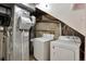Functional utility room with washer, dryer, and water heater at 12164 E Amherst Cir, Aurora, CO 80014