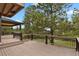 Spacious outdoor deck perfect for relaxation, surrounded by lush greenery and mature trees at 1972 Gold Camp Way, Franktown, CO 80116