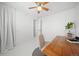 Well-lit office featuring a wooden desk and neutral decor at 2823 Jasmine St, Denver, CO 80207