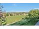 Expansive golf course view with well-manicured green grass, trees, and neighborhood in the distance at 8216 S Tempe Ct, Aurora, CO 80016