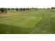 Close up of tee box and fairway on a manicured green golf course at 8216 S Tempe Ct, Aurora, CO 80016