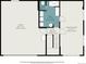 Floor plan of the basement featuring two bathrooms, a rec room and a garage at 1244 S Wright St, Lakewood, CO 80228