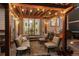 Relaxing backyard with a fire pit, patio and pergola covered seating offering an outdoor retreat at 13822 Worthington Pl, Parker, CO 80134
