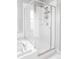 Glass shower enclosure next to a soaking tub in a well-lit bathroom at 6037 N Netherland Ct, Aurora, CO 80019