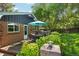 Backyard patio with outdoor dining area, perfect for entertaining and enjoying nature at 13140 W 15Th Dr, Golden, CO 80401