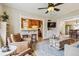This living room offers bar seating and a pass through to the home's kitchen at 263 N Logan St, Denver, CO 80203