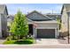 Charming single-Gathering home boasts a two-car garage, well-manicured lawn, and an inviting front entrance at 3575 White Rose Loop, Castle Rock, CO 80108