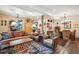 Warm and inviting living room features hardwood floors, comfortable furniture, and rustic accents at 807 9Th St, Golden, CO 80401
