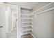 Bedroom closet with shelving for storage at 4274 S Salida Way # 6, Aurora, CO 80013