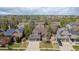 Aerial view of the property showcasing its prime location, landscaping, and surrounding neighborhood at 2861 Madison Ln, Broomfield, CO 80023