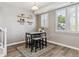 Bright dining area with a small table, seating for four, and two windows at 2945 W Riverwalk Cir # B, Littleton, CO 80123