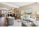 Open living room and dining area with neutral decor and modern furnishings at 2945 W Riverwalk Cir # B, Littleton, CO 80123