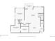 Floor plan of the first floor featuring living room, kitchen, primary bedroom, and bathroom at 8165 E Lowry Blvd # 310, Denver, CO 80230