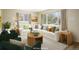 Bright living room featuring a neutral color palette, comfortable seating, and a large window at 740 Lotus Way, Broomfield, CO 80020