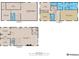Detailed floor plan showcasing the layout of the home's three levels at 1152 S Ogden St, Denver, CO 80210