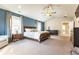 Spacious main bedroom with vaulted ceilings, ceiling fan and many windows at 1152 S Ogden St, Denver, CO 80210