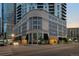 Street view of the Lincoln Park building with modern architectural design at 2001 Lincoln St # 2412, Denver, CO 80202
