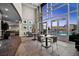 Elegant resident lounge with floor-to-ceiling windows and access to the community pool at 2001 Lincoln St # 2412, Denver, CO 80202
