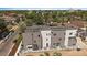 Aerial shot of new townhomes with modern exterior design at 1372 Lowell Blvd # 1, Denver, CO 80204
