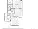 Floor plan showing a bedroom, bathroom, recreation room, utility room, and hall at 16376 Flintlock Ct, Parker, CO 80134
