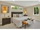 Cozy bedroom with a comfortable bed, side tables, and natural lighting at 1980 S Kearney Way, Denver, CO 80224