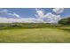 Scenic golf course view, displaying a pristine green and a well-maintained fairway with scattered golf balls at 3127 S Russell St, Morrison, CO 80465