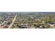 Neighborhood aerial view showcasing tree-lined streets and the property's serene setting at 391 N 7Th Ave, Brighton, CO 80601