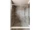 Stylish shower with river rock floor and gray marble styled tiled walls and glass door at 11491 Alla Breve Cir, Lone Tree, CO 80134